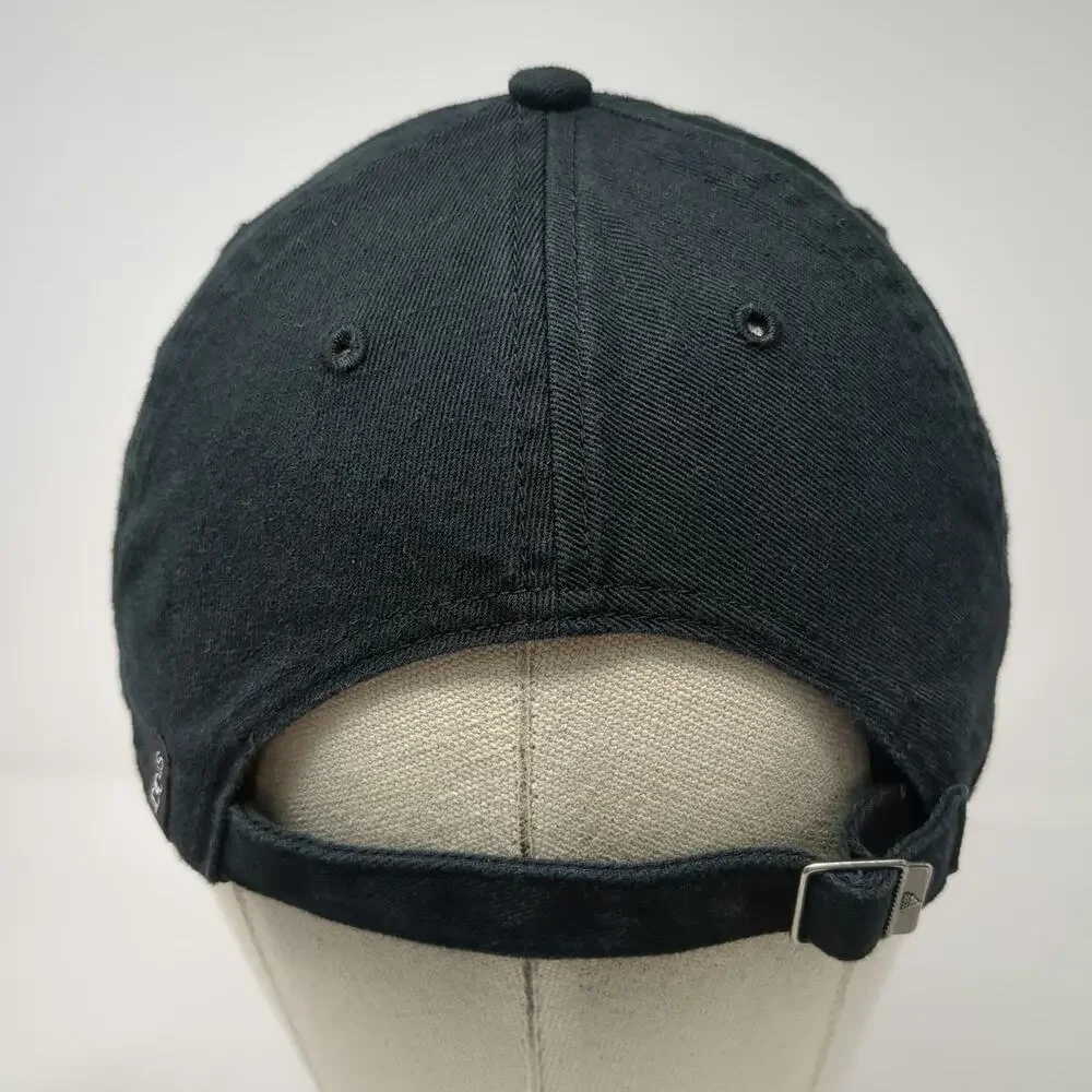 Adidas Baseball Cap Black One Size Adjustable Cotton Aeroready Logo Sport Hat